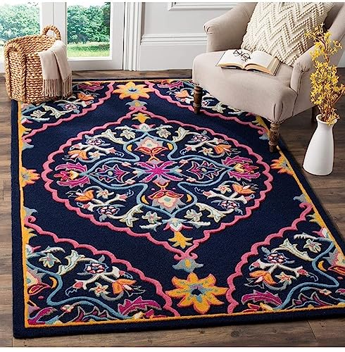 Image of Carpet Mahal Handmade Handwoven Tufted Made of 100% Soft Blended Wool Export Quality Carpets with 1 Inch Thickness (10x14 Feet) Color Multi