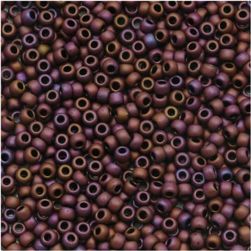 Toho Round Seed Beads 11/0 #703 'Matte Mauve Mocha' 8g