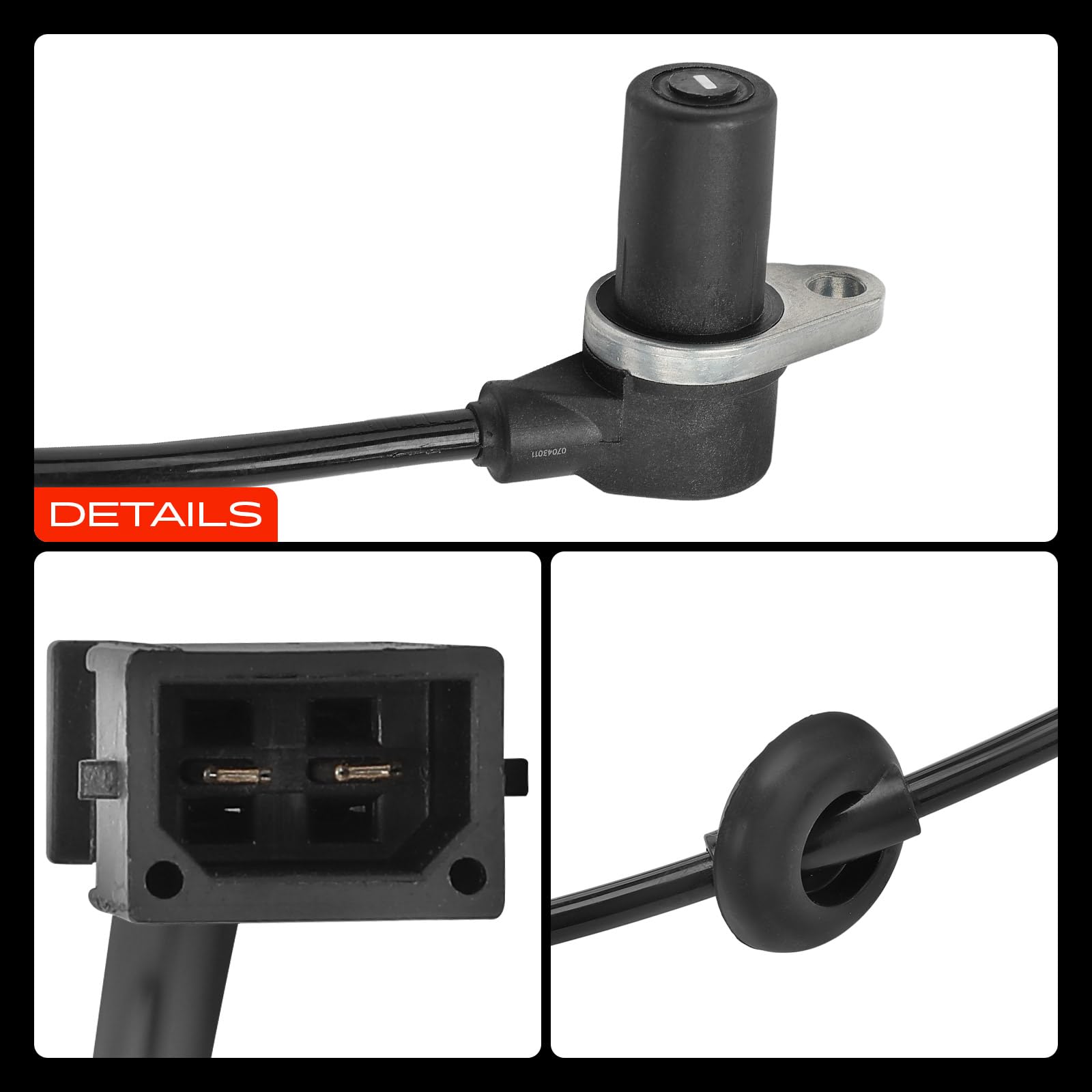 Frankberg Capteur ABS Essieu arrière 8E0927807G | Compatible avec: A4 8EC, Exeo 3R2, A4 Cabriolet 8H7, Exeo ST 3R5, A4 Avant 8ED, A4 8E2, A4 Cabriolet 8HE, A4 Avant 8E5