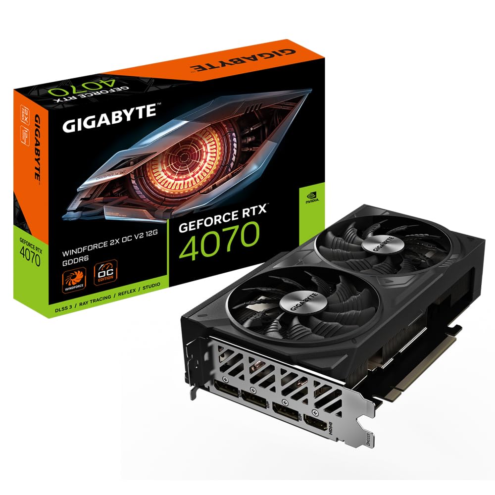 【新品・未開封】GeForce RTX 4070 12GB Gigabyte GeForce RTX 4070 WINDFORCE 2X OC V2 12G - 12GB GDDR6