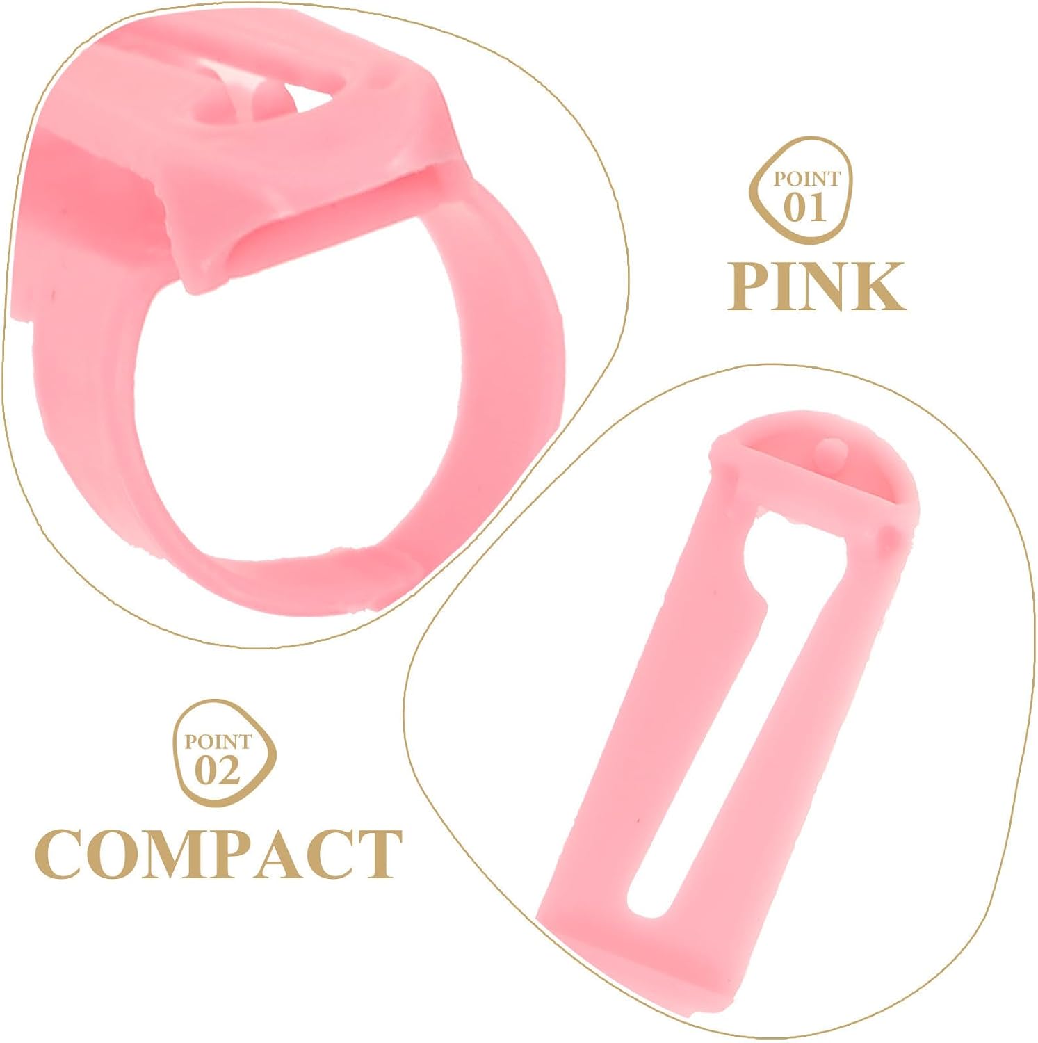 10pcs Plastic Finger Thread Guide Ring for DIY Knitting and Sewing image 3