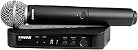 Vista 3 de Sistema de micrófono inalámbrico Shure BLX24/SM58 - Vida de batería de 14 horas, rango de 300 pies, UHF Incluye micrófono vocal de mano SM58