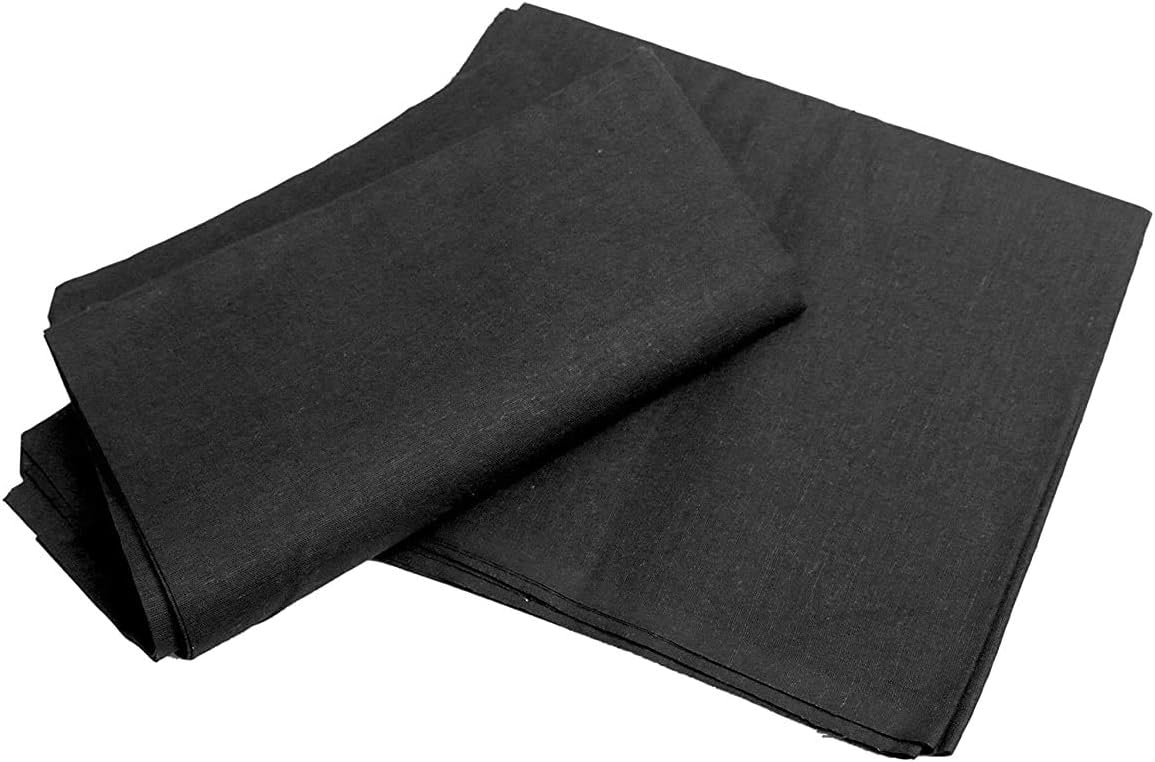Rainbow Maja Black Cotton Cloth for Puja 1 Meter Shani Vastra/Shani Dev Daan