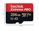 SanDisk Extreme Pro 256GB microSDXC UHS-I, V30, 200MB/s Read, 140MB/s Write, Memory Card for 4K Video on Smartphones, Action Cams and Drones gallery image