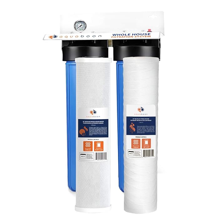 Buy 2Stage Big Blue 20" Whole House Filtration System by Aquaboon