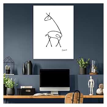 Amazon.co.jp: ピカソ 絵画 キリンの絵 ピカソ アート パネル