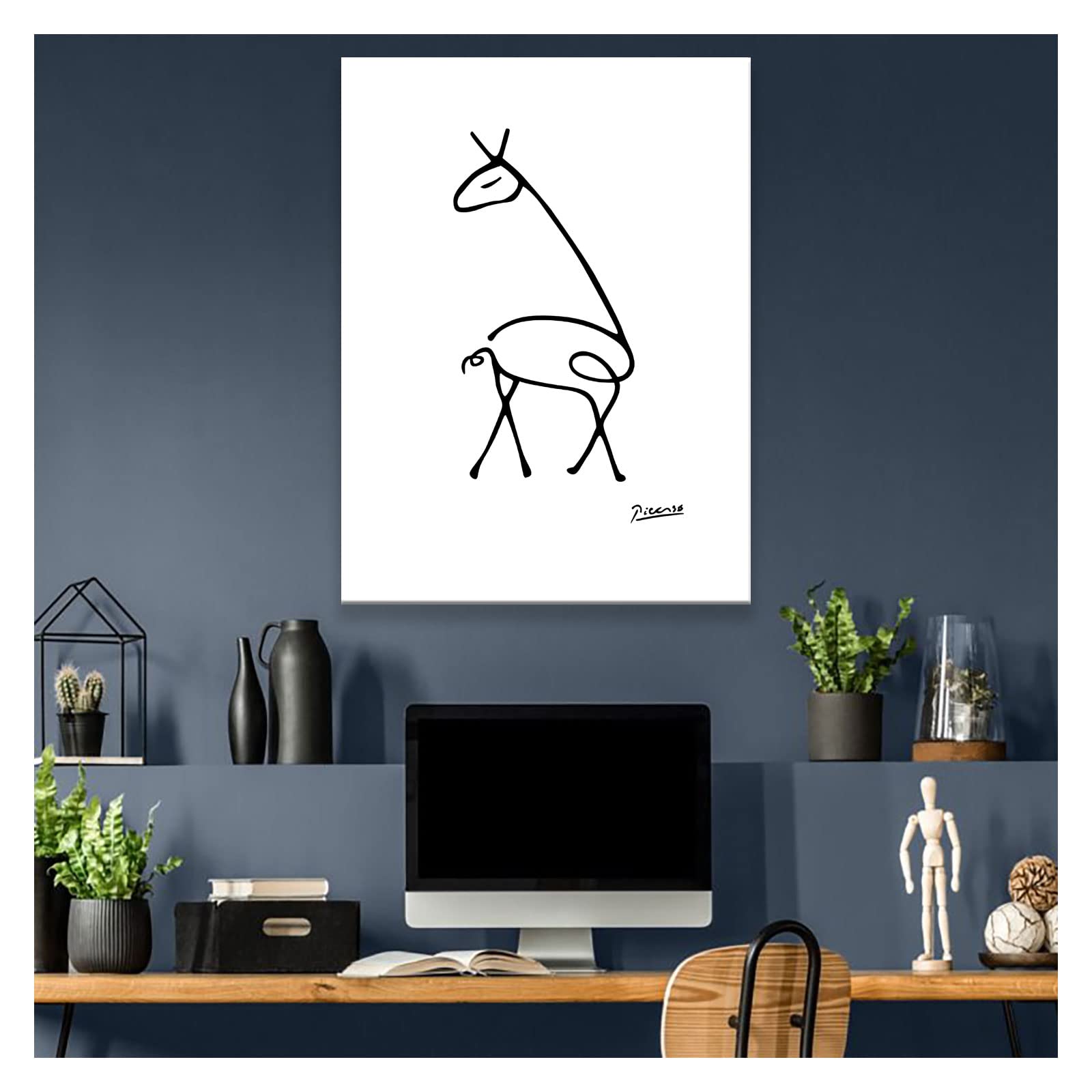 Amazon.co.jp: ピカソ 絵画 キリンの絵 ピカソ アート パネル