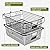4 Pack [ XXXL Large ] STACKABLE Wire Baskets for Organizing - Pantry Storage and Organization Metal Bins for Produce, Food, Fruit - Kitchen Bathroom Closet Cabinet, Countertop, Under Sink Organizer