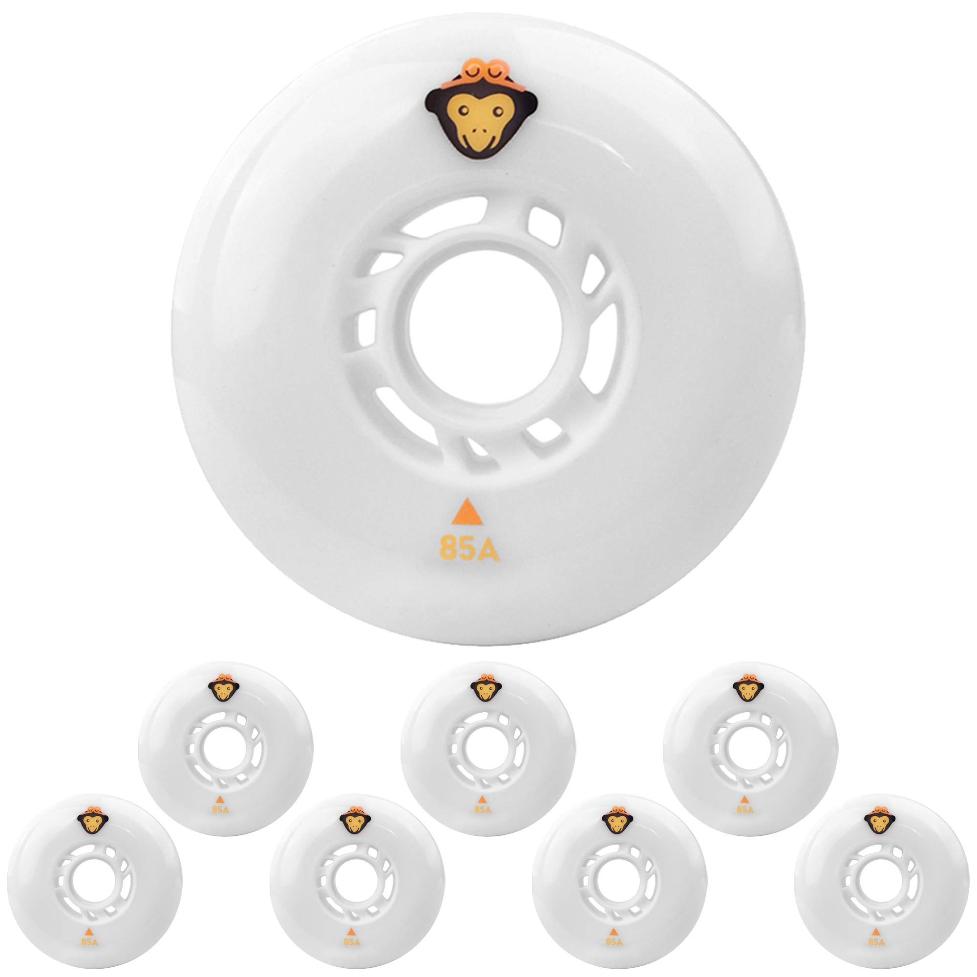 Ruote per Pattini in Linea, Confezione da 8, 85A, 72 mm, 76 mm, 80 mm, Ruote per Pattini a rotelle in Linea, Ruote di Ricambio per Pattini a rotelle e Skateboard.