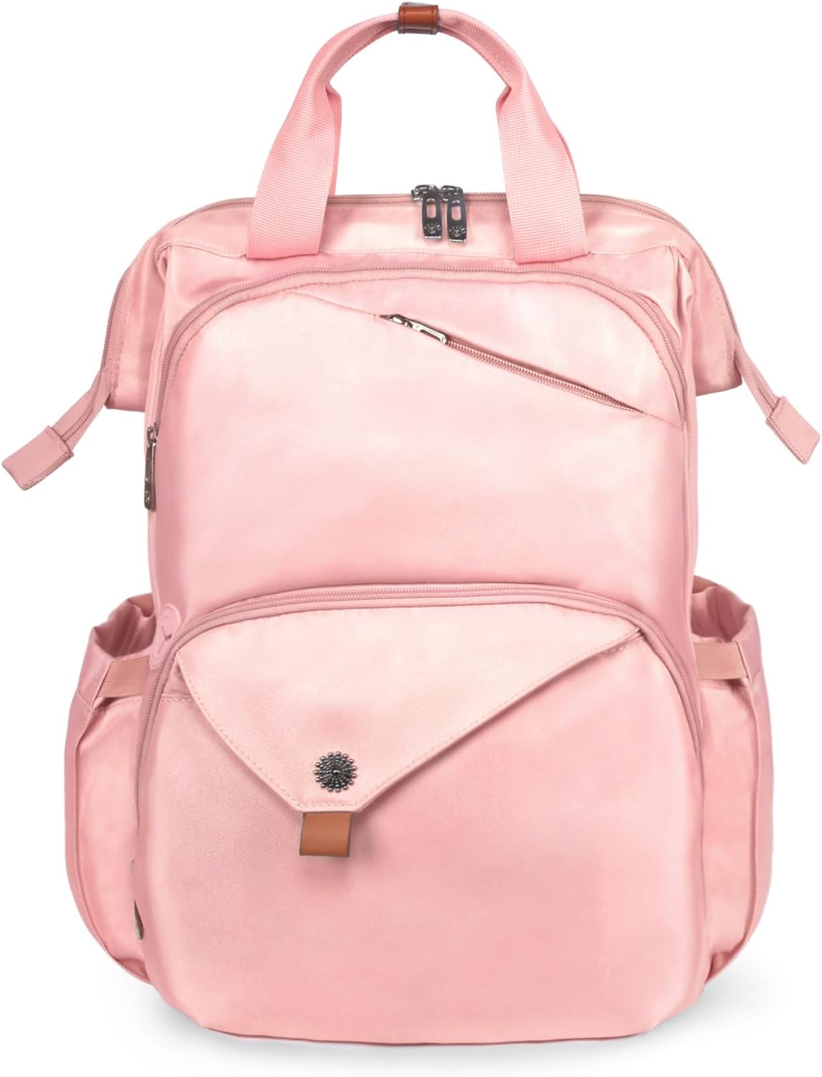 Hap Tim Travel Backpack Carry On Flight Approved, Laptop Backpack Women, Work Backpack Woman, Teacher Backpack, Pink（7651-PK）