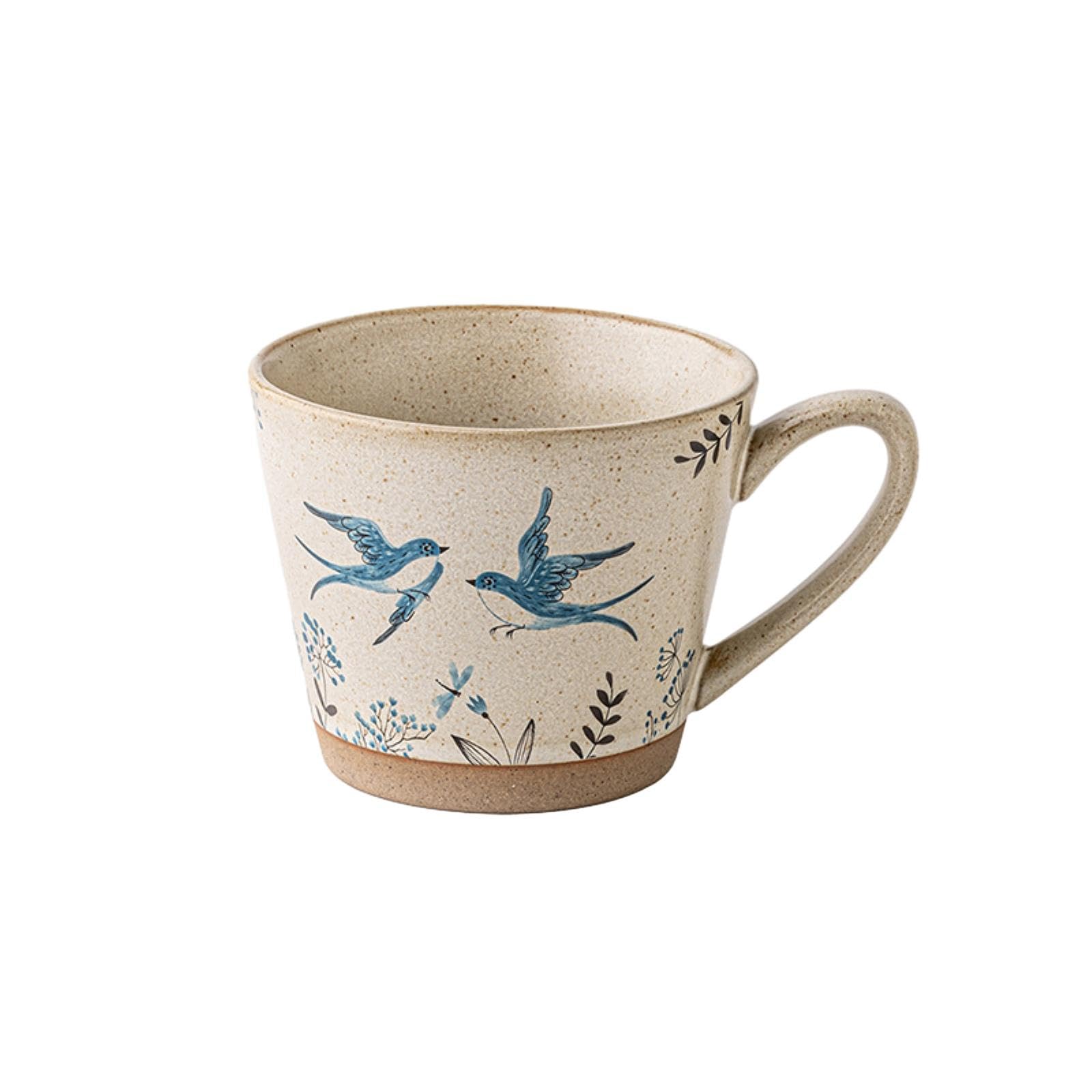 Taza de café de 435 ml, taza de desayuno de oficina, tipo V