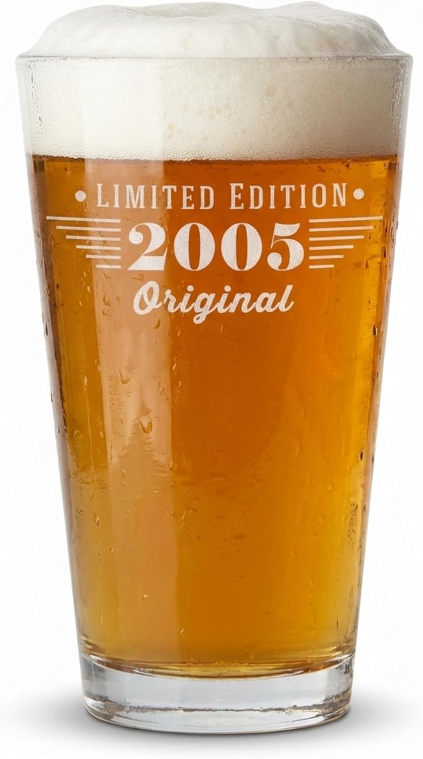 Vintage 1976 Engraved Pint Beer Glass 50th birthday gifts for him maverick