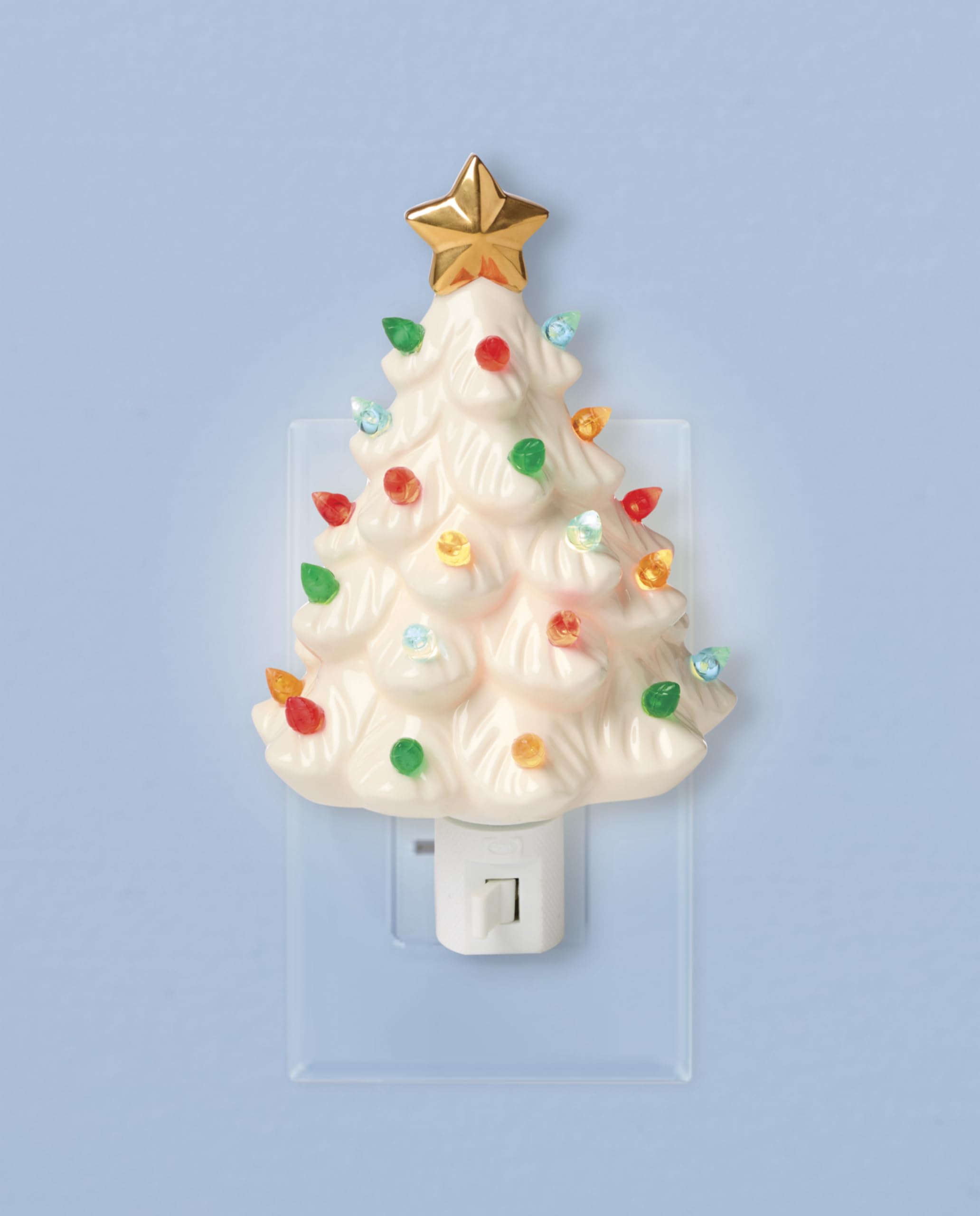 Lenox 897959 Treasured Traditions Tree Night Light, Christmas