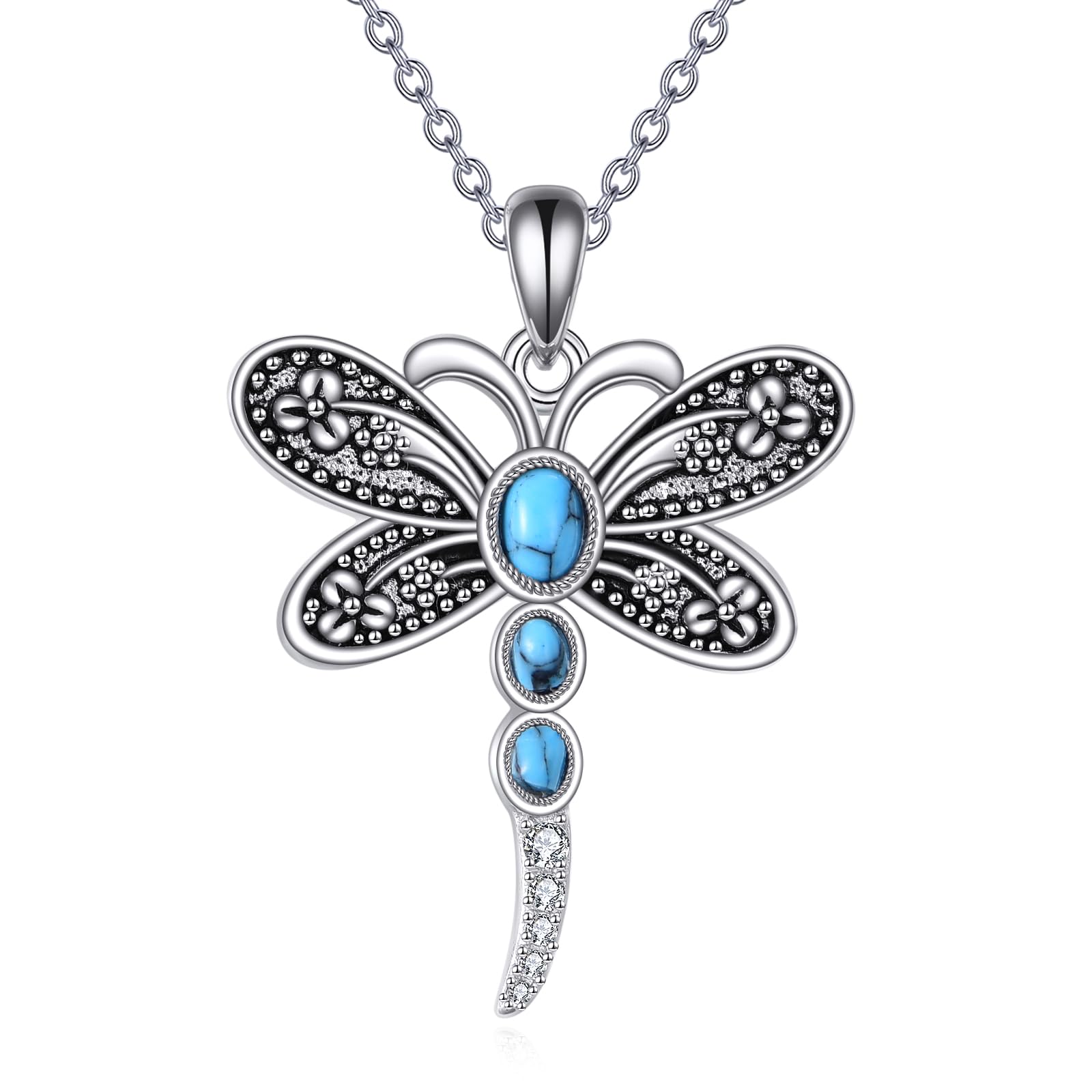 POPLYKE Spinne/Schmetterling/Fuchs/Killerwal/Pande/Hai/Katze/Eule/Meerjungfrau Kette 925 Sterling Silber Tier Halskette Anhänger Schmuck Geschenke für Frauen