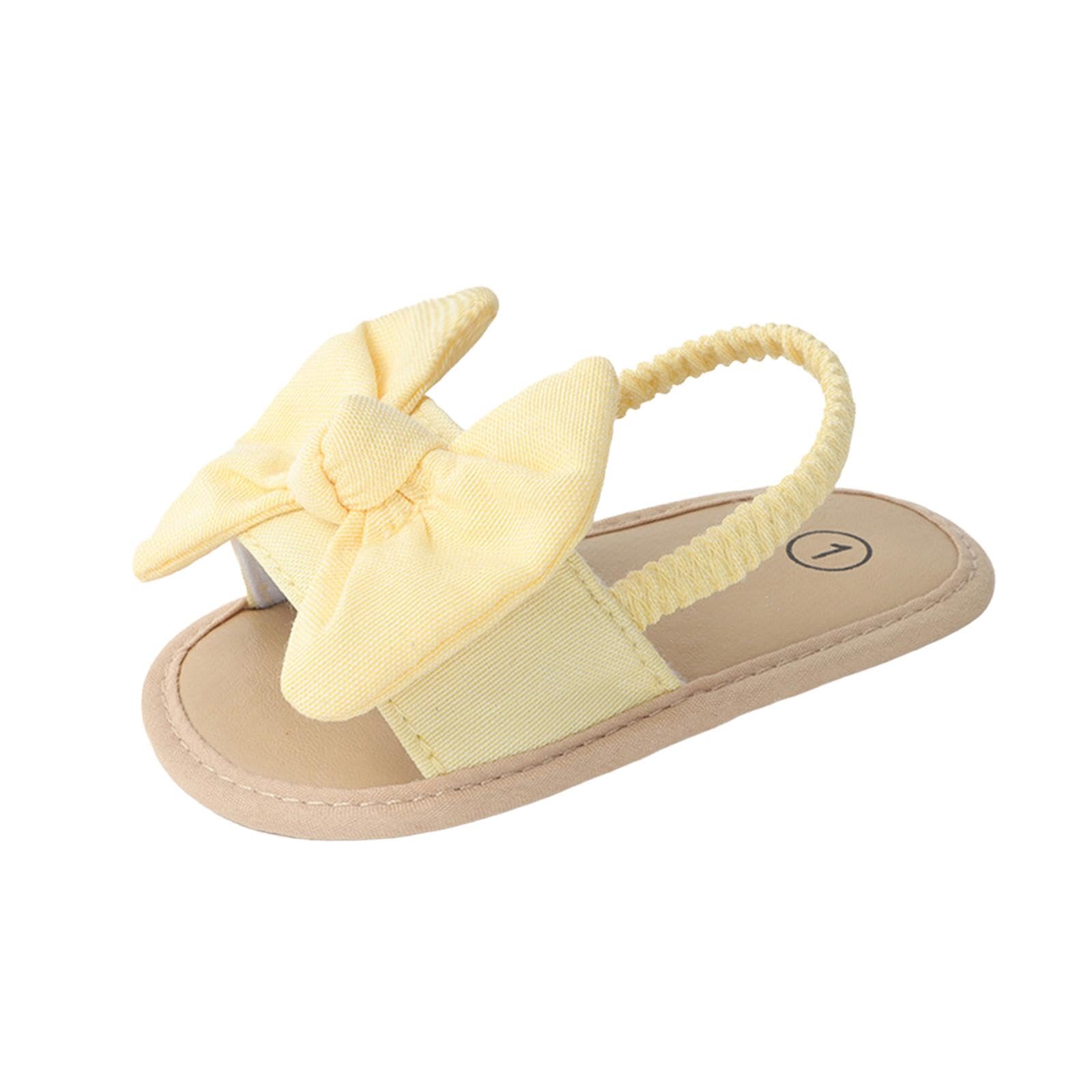 HEAVENGLOW Infant Baby Girl Sandals Casual Anti Slip Outdoor Summer First Walking Shoes Yellow 11cm|1 Pair Infant Baby Girl Sandals|Baby Shoes|Clothing Shoes & Accessories-picture-35