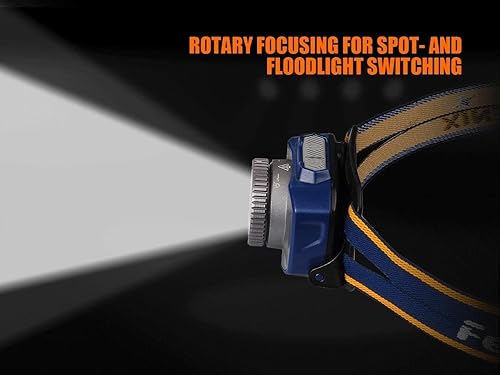 Miniatura 4 de Fenix HL40R - Linterna frontal LED CREE recargable por USB de 600 lúmenes con zoom y distancia de haz ajustable con cable de carga USB EdisonBright