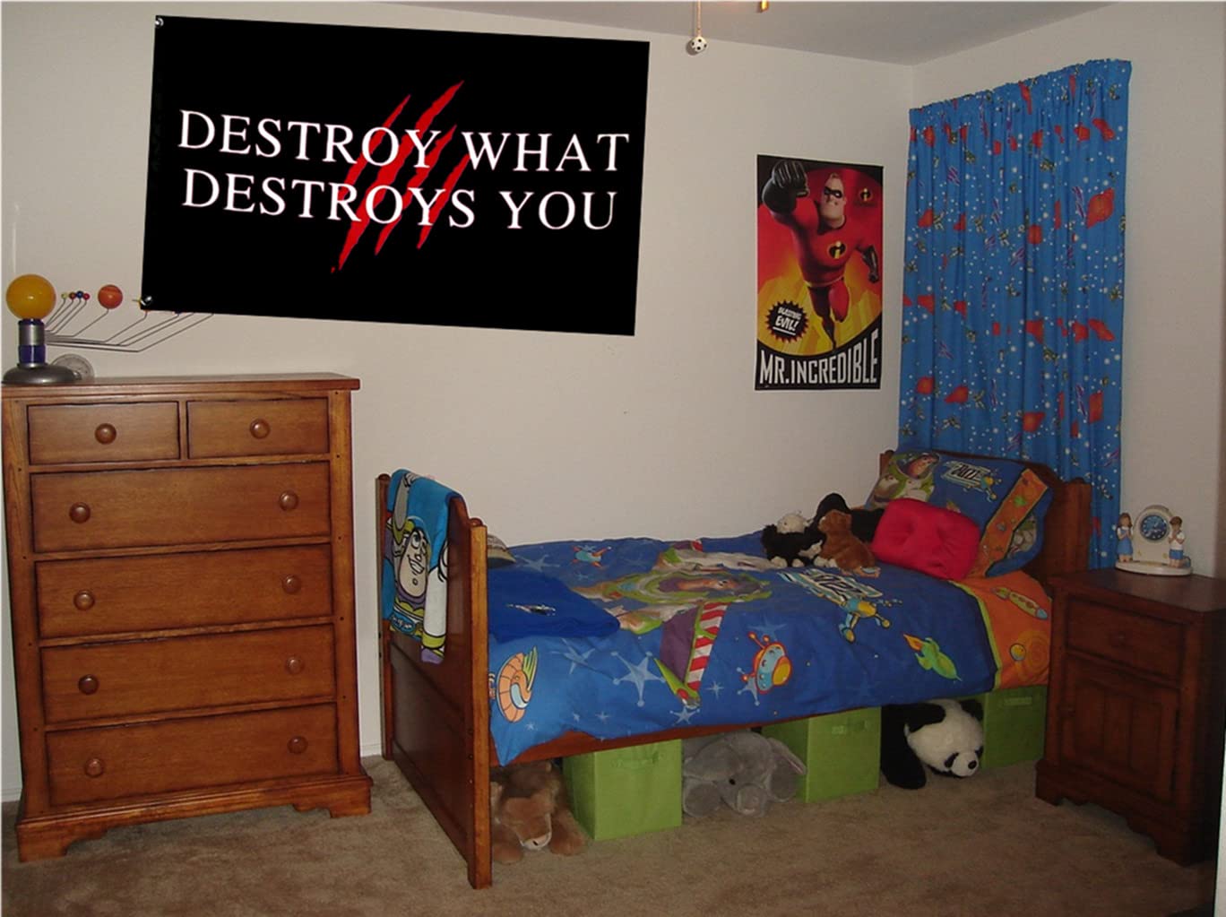 LEPCKIAT Destroy What Destroys You Flagge – 1,2x1,8 M, Polyester, Doppelt Genäht, Mit Messingösen