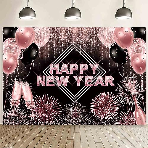 Toile de fond Happy New Year Hello 2025 pour shooting photo du Nouvel An