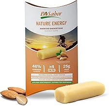 Almond Energy Bars Snack 4x25g Energy Bars for High Performance Activities Cycling Trail Running | BISABOR