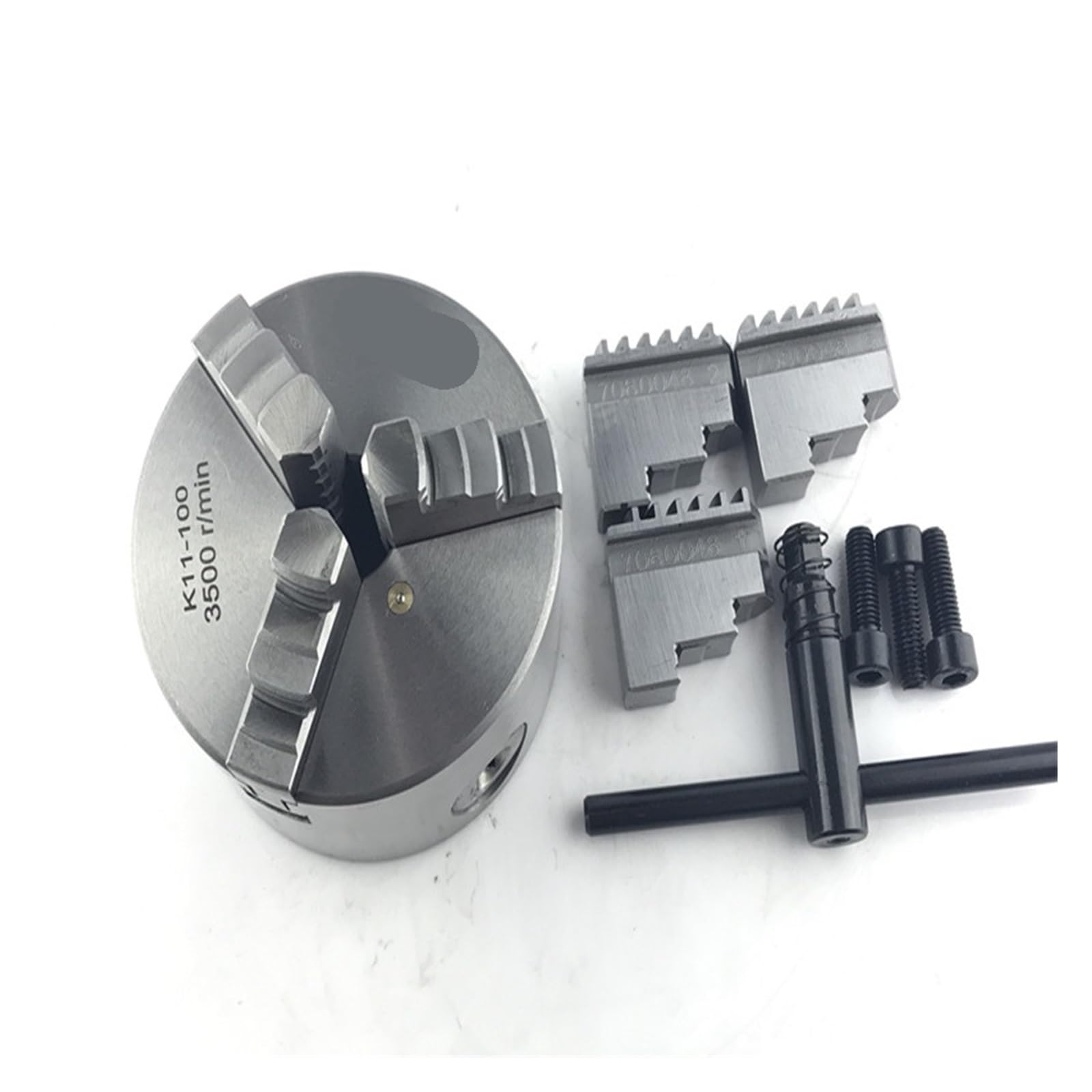 Mandrin de tour 100 mm K11-100 idéal pour fixer et usiner des pièces cylindriques