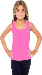 Girls Tank Tops Size 7-10 – Racerback Dance Cheer Gymnastics & Athletic Shirts for Sports Undershirts Layering