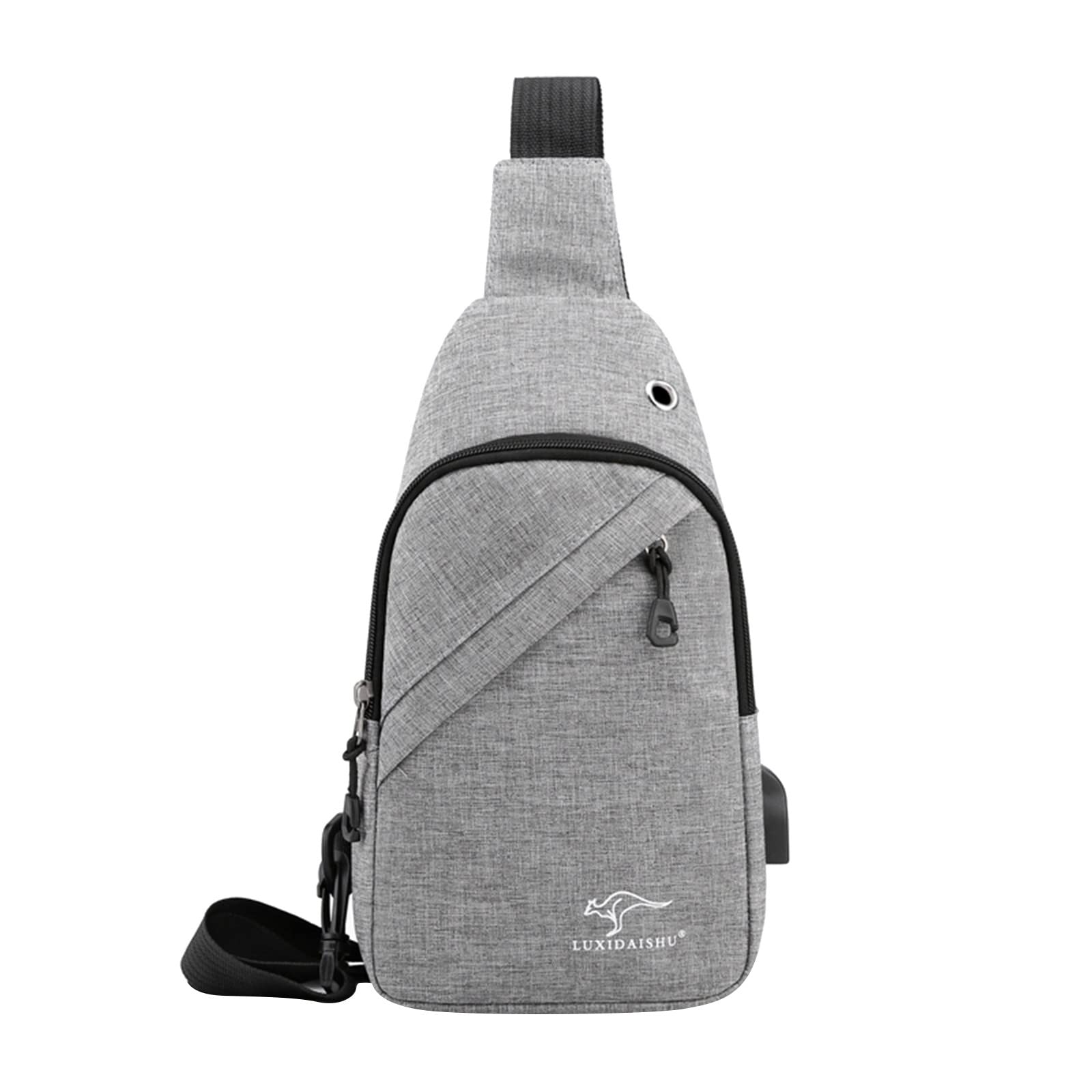 YYW Vrouwen Crossbody Tassen Grote Casual Reizen Messenger Bag Multi Pocket Schoudertas voor Wandelen Winkelen Wandelen Dagelijks Gebruik, Kleurrijk Grijs, Eén maat