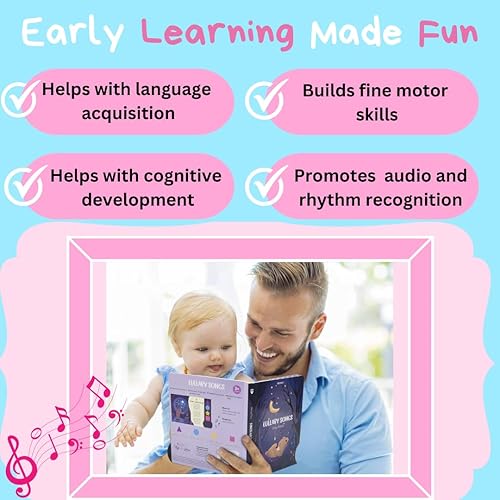 Miniatura 4 de Libro musical para niños pequeños con canciones de cuna, juguete interactivo, centelleante, estrellita centelleante, cantar, libro de sonido