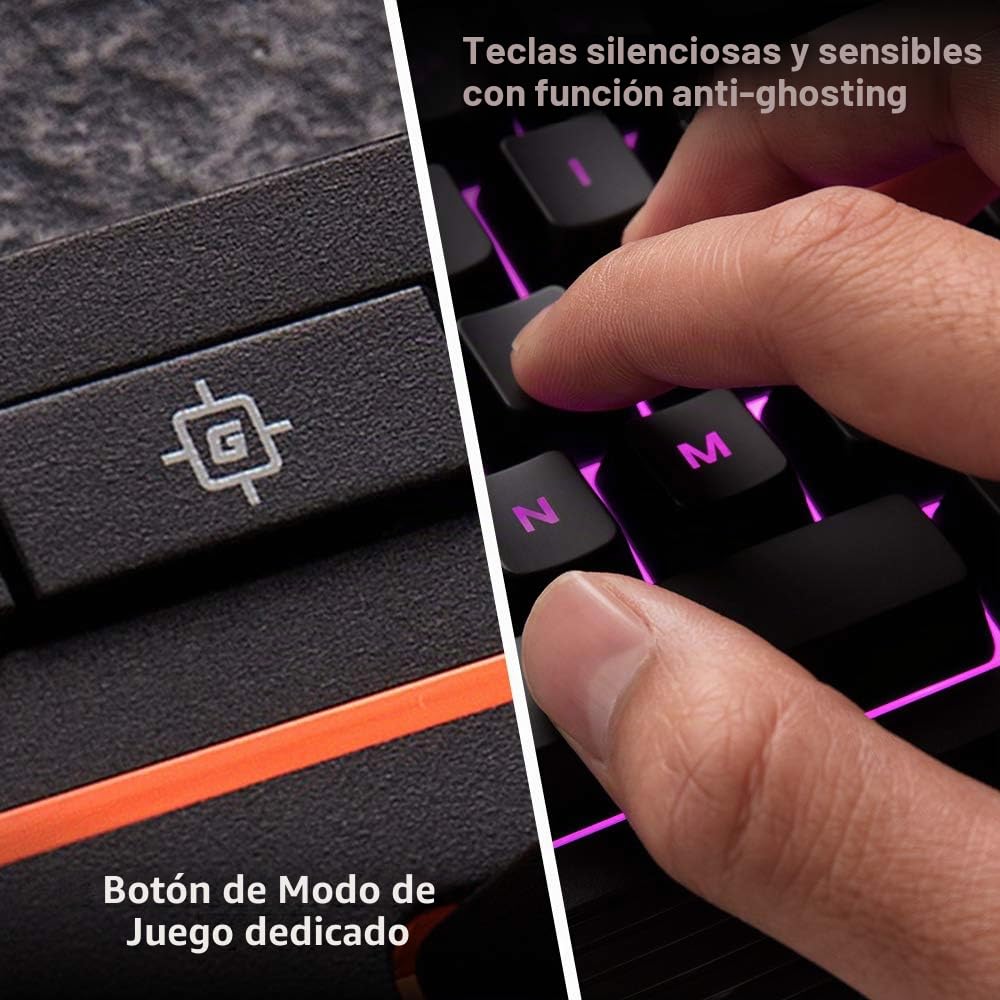 HyperX Alloy Core RGB – Teclado de membrana para Gaming (US layout)