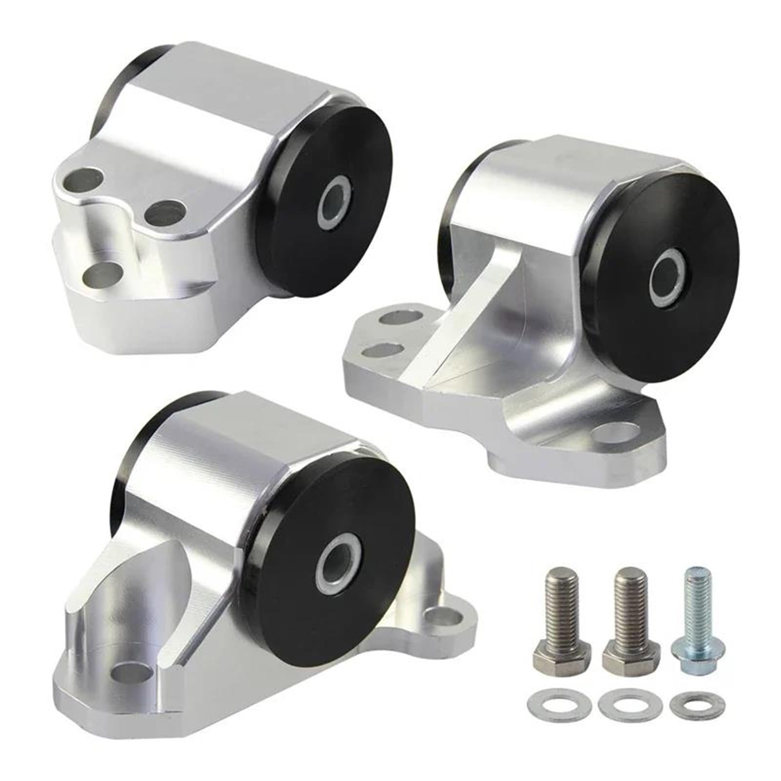 SUV for Civic EG for Acura for Integra Engine Mount Swap 3-Bolt Kit B&D-Series 92-01 Engines Transmission Billet Aluminum(OneColor)