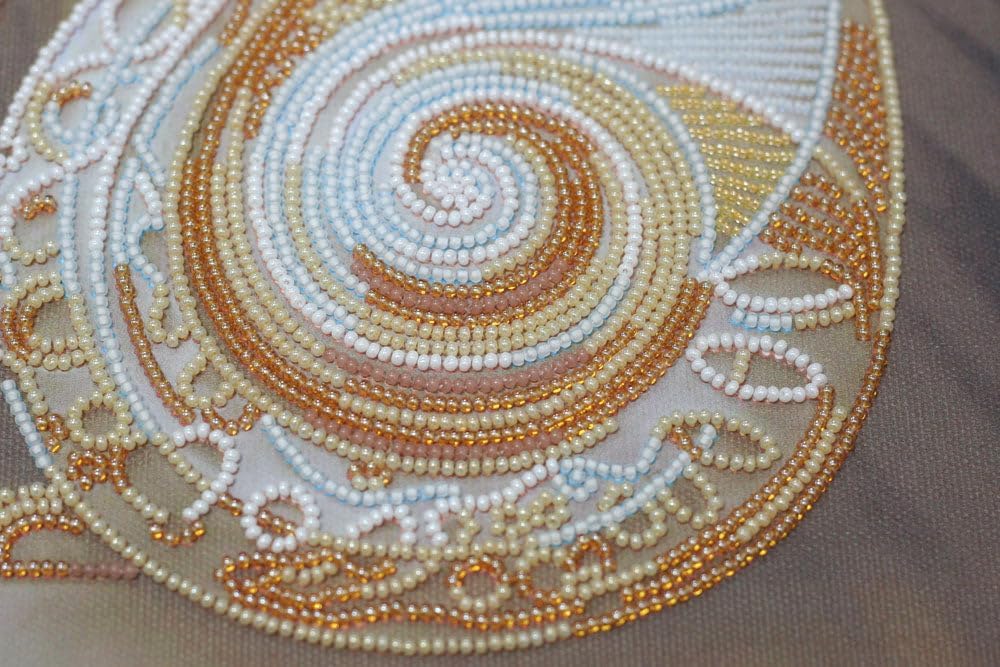 Wizardi Bead Embroidery Kit - Bast. Egyptian Cat. Colorful Beads, Beading Needles. DIY Kit. Embroidery for Beginners. Home Decor. AB-519 Abris Art