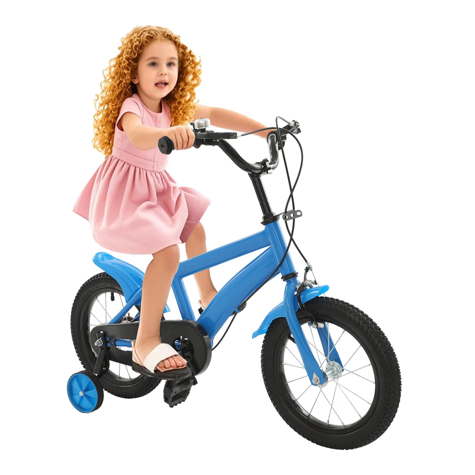 12/14/16/18/20 Zoll Kinderfahrrad mit Stabilisatoren für 2-14 Jahre Jungen und Mädchen,HöHenverstellbar,mehrere Farben