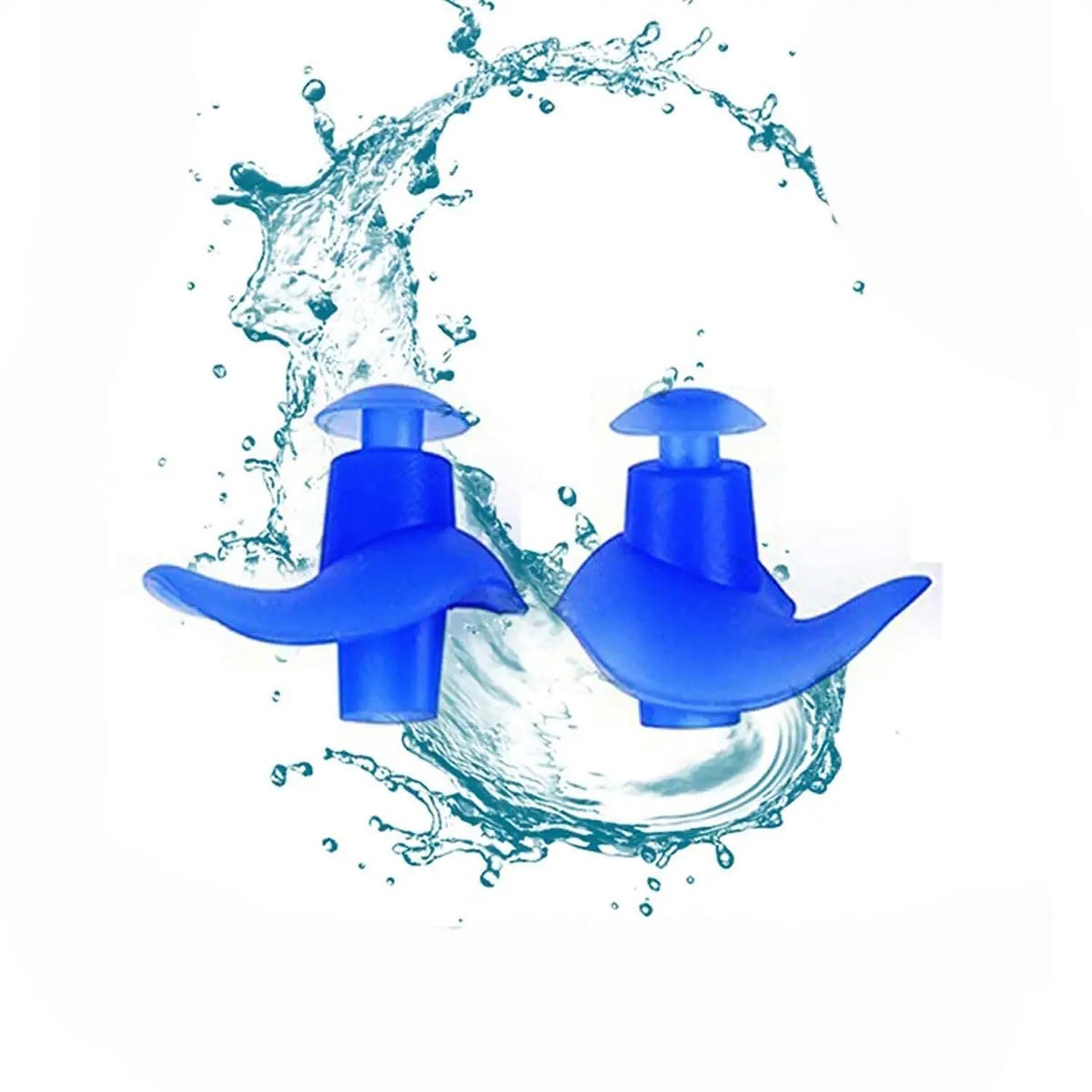 ALPHA BEAST Soft silicone earplugs Silicone is a polymer known to be waterproof Use for swim earplugs for swimming, surfing, diving (Transparent) 1- Pair-picture-39