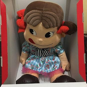 【未開封】ペコちゃん ぬいぐるみ ジャンボ 不二家 フジヤ シリアルナンバー付 未開封】ペコちゃん ぬいぐるみ ジャンボ 不二家 フジヤ シリアル