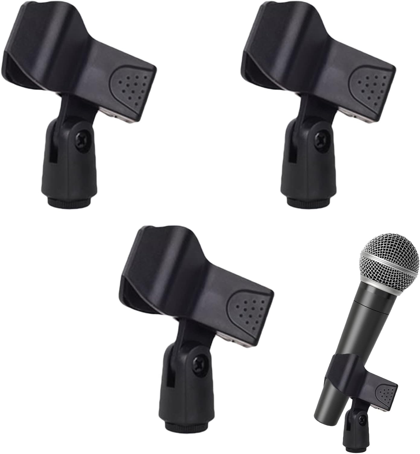 5 Clip Per Microfono Shure - Supporto Per Microfoni Cablati SM58, SM57, BETA58