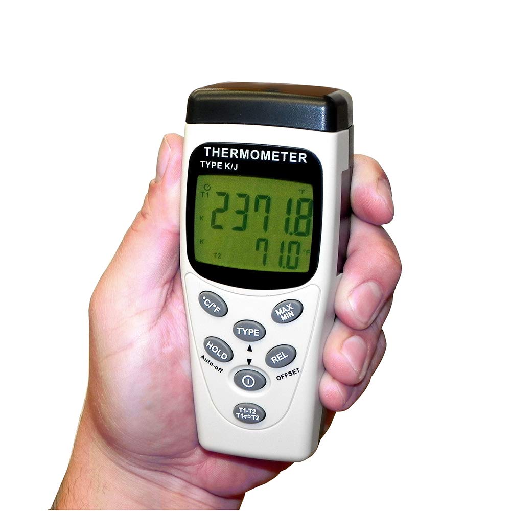 Sper Scientific termometro a 2 canali, tipo K/J, 1