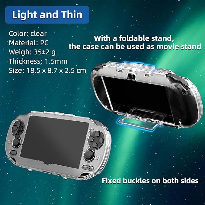 Image of PS Vita 1000 Clear Crystal Hard Protective Shell Case Transparent Cover