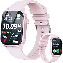 Smartwatch de 120 modos esportivos com tela sensível ao toque HD de 1,8 polegadas, monitor de sono, controle de música para Android/iPhone