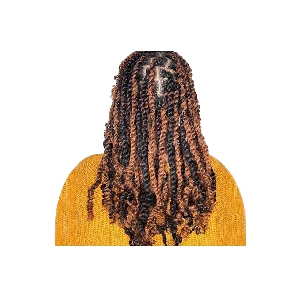 Włosy ludzkie w dużych ilościach do zaplatania, afro, kręcone, kręcone włosy, 50 g/opakowanie, do przedłużania Micro Locs (ciemny blond, 30 cm)