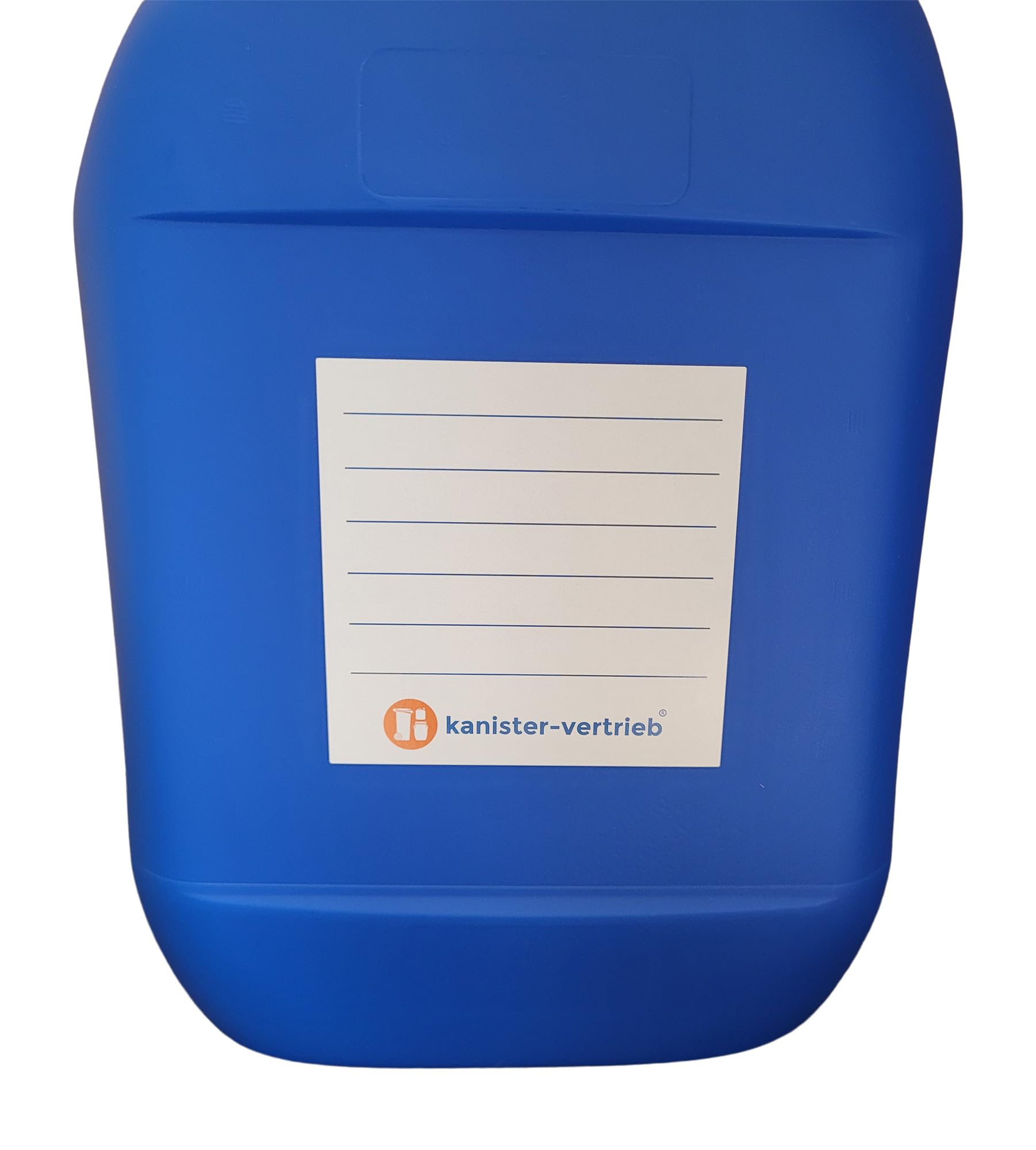 kanister-vertrieb® 5 Stück 25 L Kanister Wasserkanister Kunststoffkanister blau BPA frei DIN61+ Etiketten
