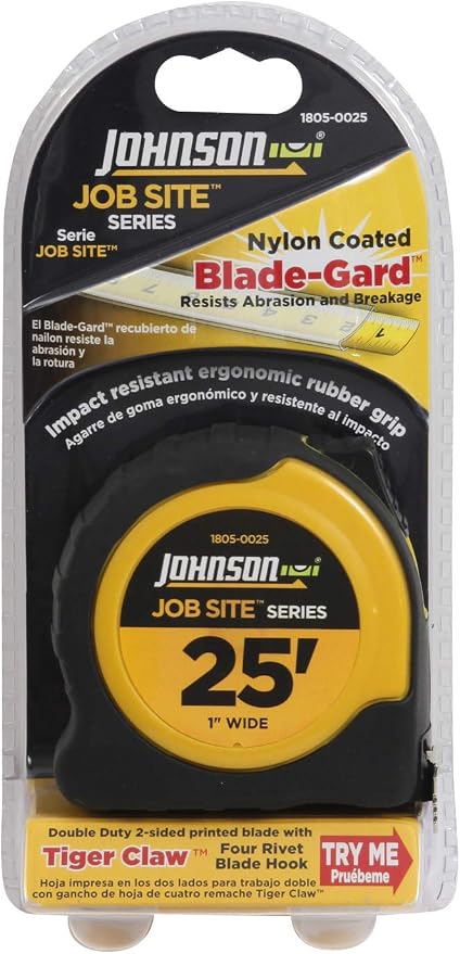 Cinta Métrica Johnson Job Site 25 ft, 1 in Ancha miniatura 2