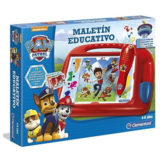 Clementoni - Maletin Educativo Paw Patrol - juego educativo a partir de 4 años, juguete en español (55070)