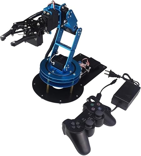 Miniatura 3 de Robot inteligente 6DOF - Brazo mecánico robot con servo digital y controlador de carga de 5.29oz (color montado, tamaño A)