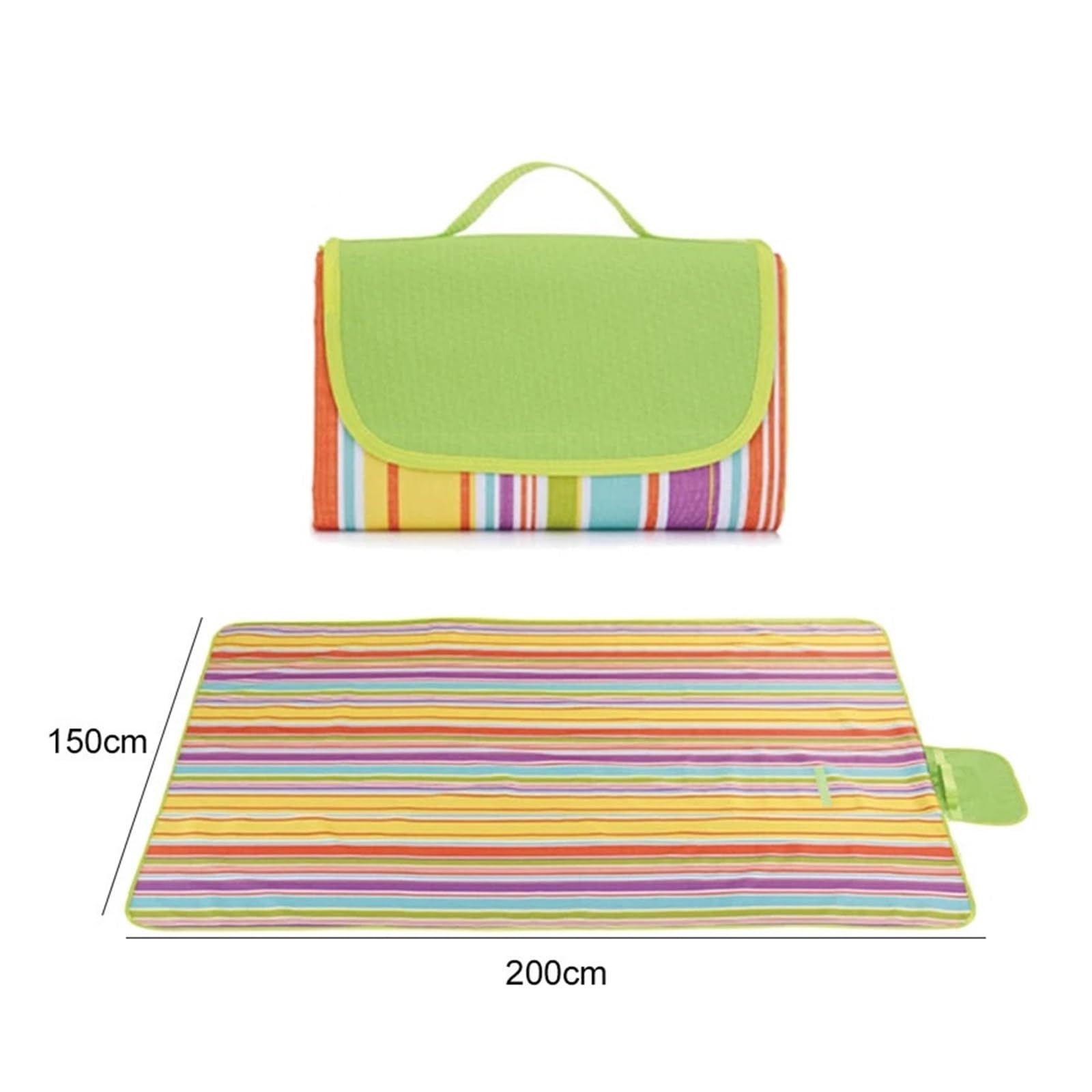 Tappetino da picnic impermeabile, portatile, per campeggio, a prova di umidità, per spiaggia e prateria, perfetto per picnic in famiglia e gite primaverili