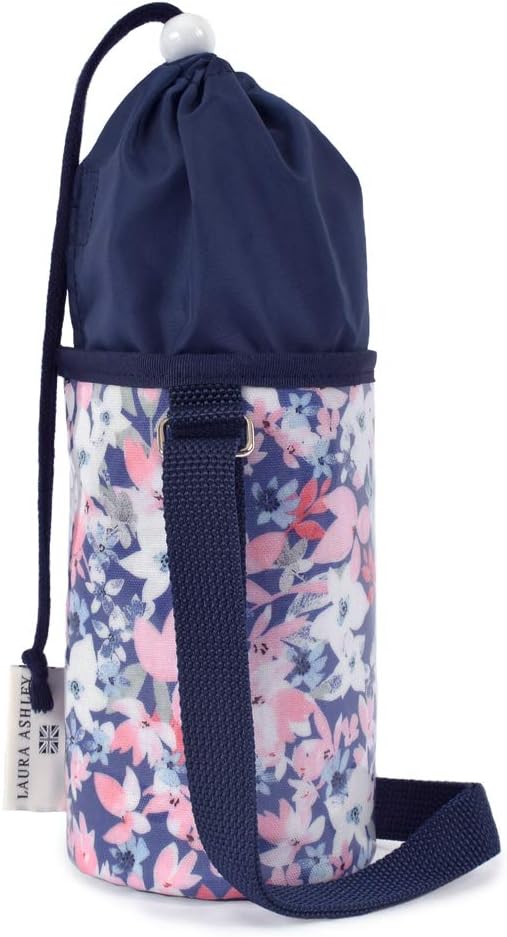 LAURA ASHLEY/COLORFUL CANDY STYLE Water Bottle Cover, Girls, Kids, Case, Holder, Small Size, Shoulder Floret N7321100