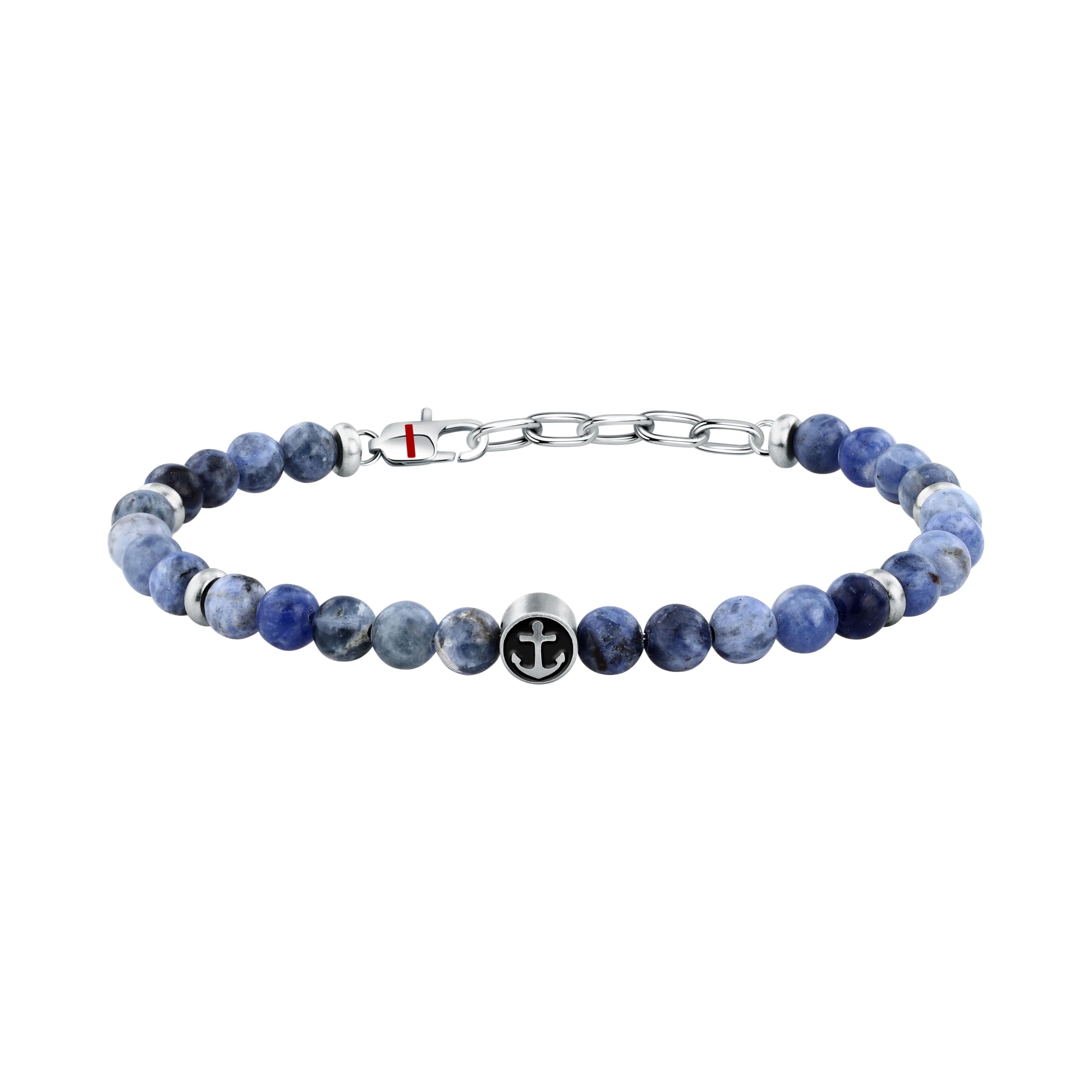 Sector No Limits Bracciale Uomo in Acciaio, Pietre Naturali, Collezione MARINE, Idee Regalo Fidanzato, Amico