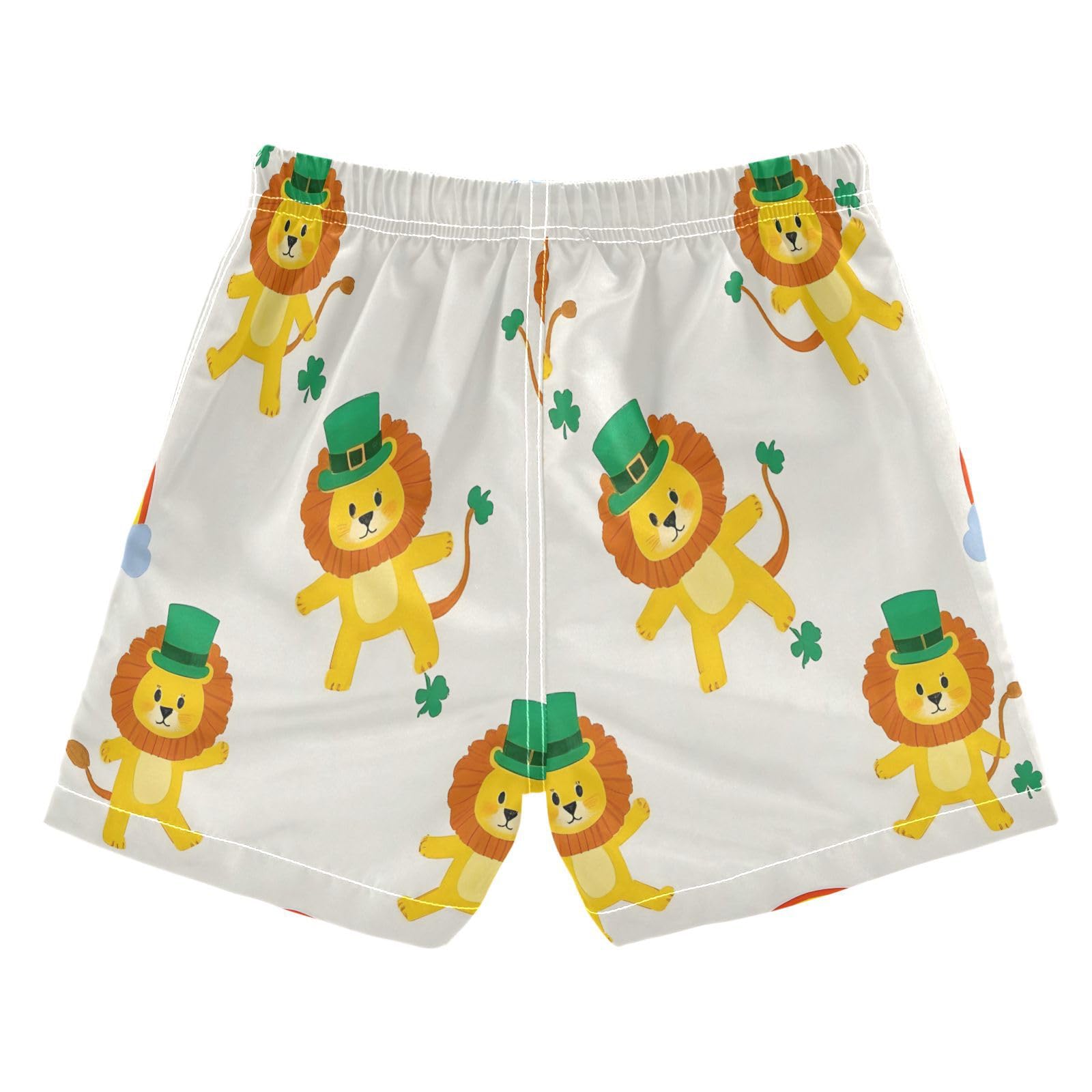 Boys Swim Trunks Toddler Swim Shorts Little Boys Swimwear Lion Rainbow Bathing Suit Swimsuit