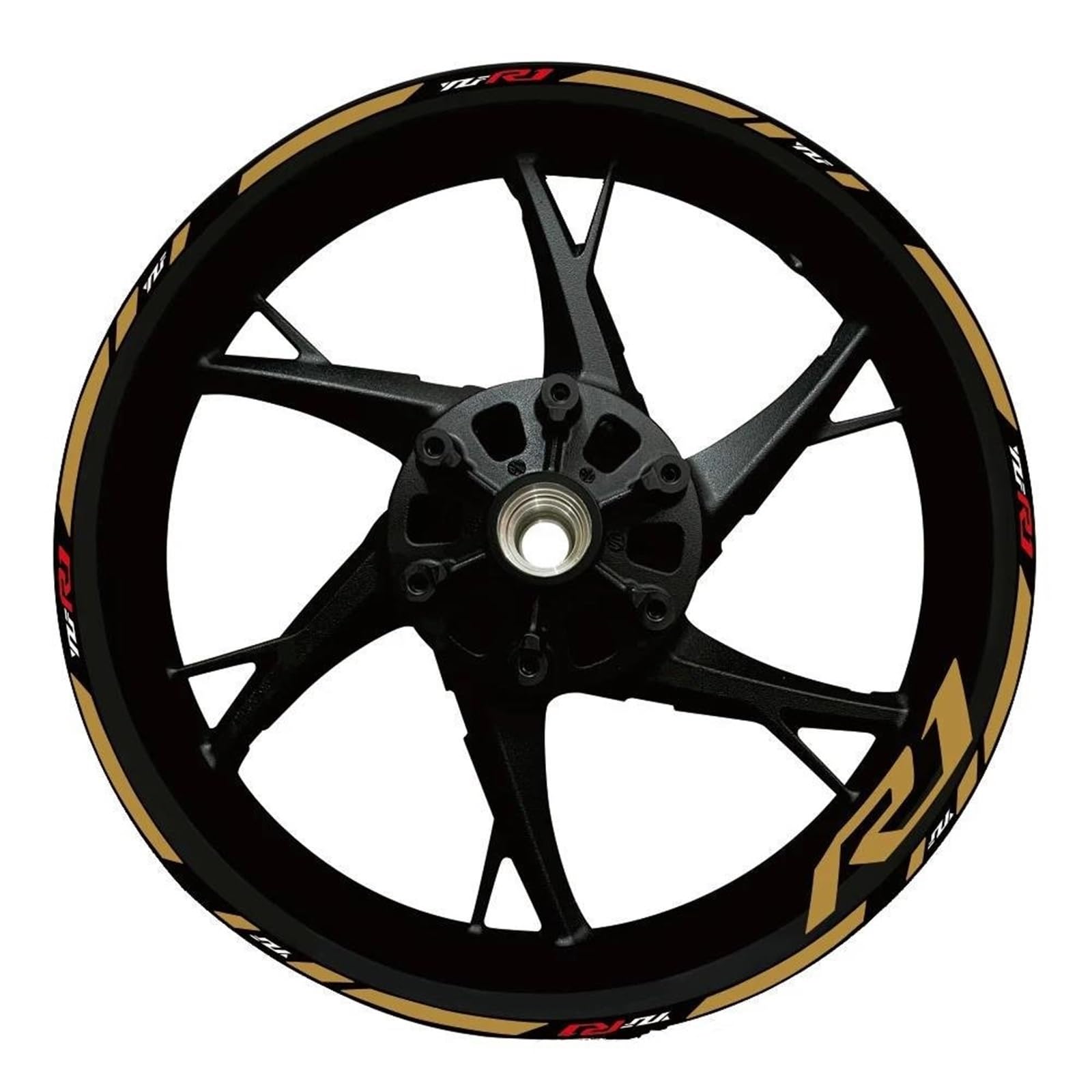 Wheel Stickers Motorcycle Reflective Wheel Decal for YZF R1 YZFR1 YZF-R1 Hub Stickers Rim Protector Kit Rim Reflective Decal