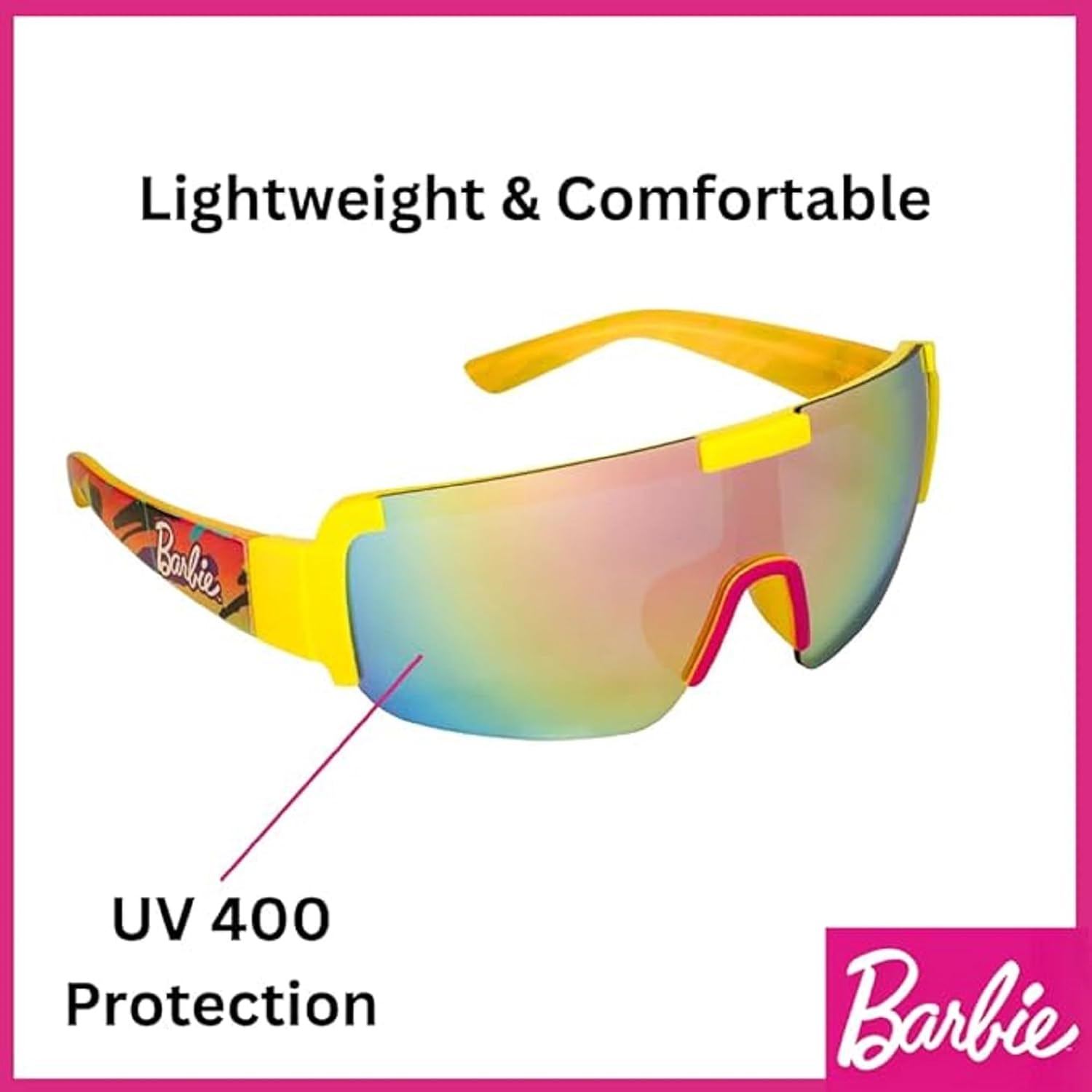 Sun-Staches Barbie Sunglasses | Official Barbie Shades with UV 400 | One Size Fits Most