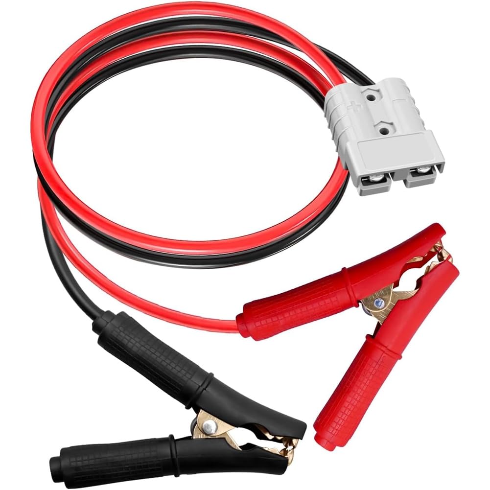 Yarryuter Battery Alligator Clip 10Awg, 50A For Connector, 600V Cable Towing Winch Quick Connect Plug