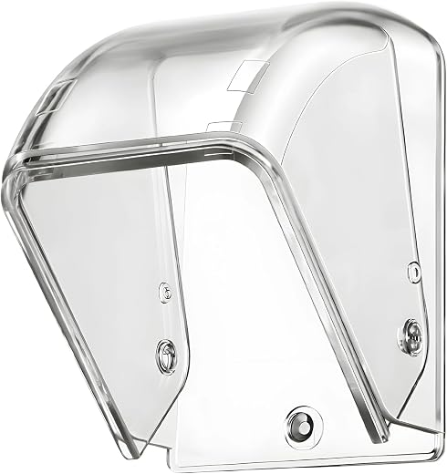 Door Bell Cover for Rain Protection, Transparent Weatherproof Protective Box for Doorbell, Extends Doorbell Lifespan, Fits...